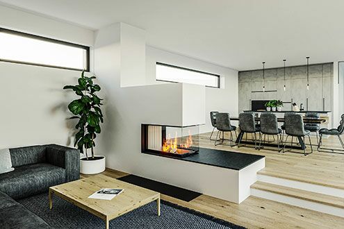 Modern Natural Stone Fireplace