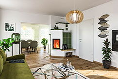 Tiled stove