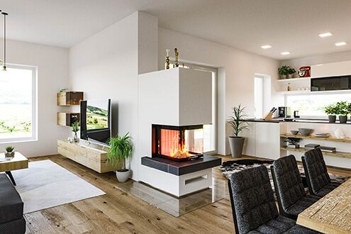 moderner Kamin Kamin by DKOB